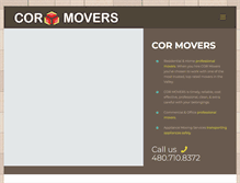 Tablet Screenshot of cormovers.com